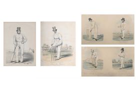 CHARLES HUNT (BRITISH 1803-1877), FULLER PILCH [AND] WILLIAM LILLYWHITE; AND THOMAS BOX [AND] JAMES