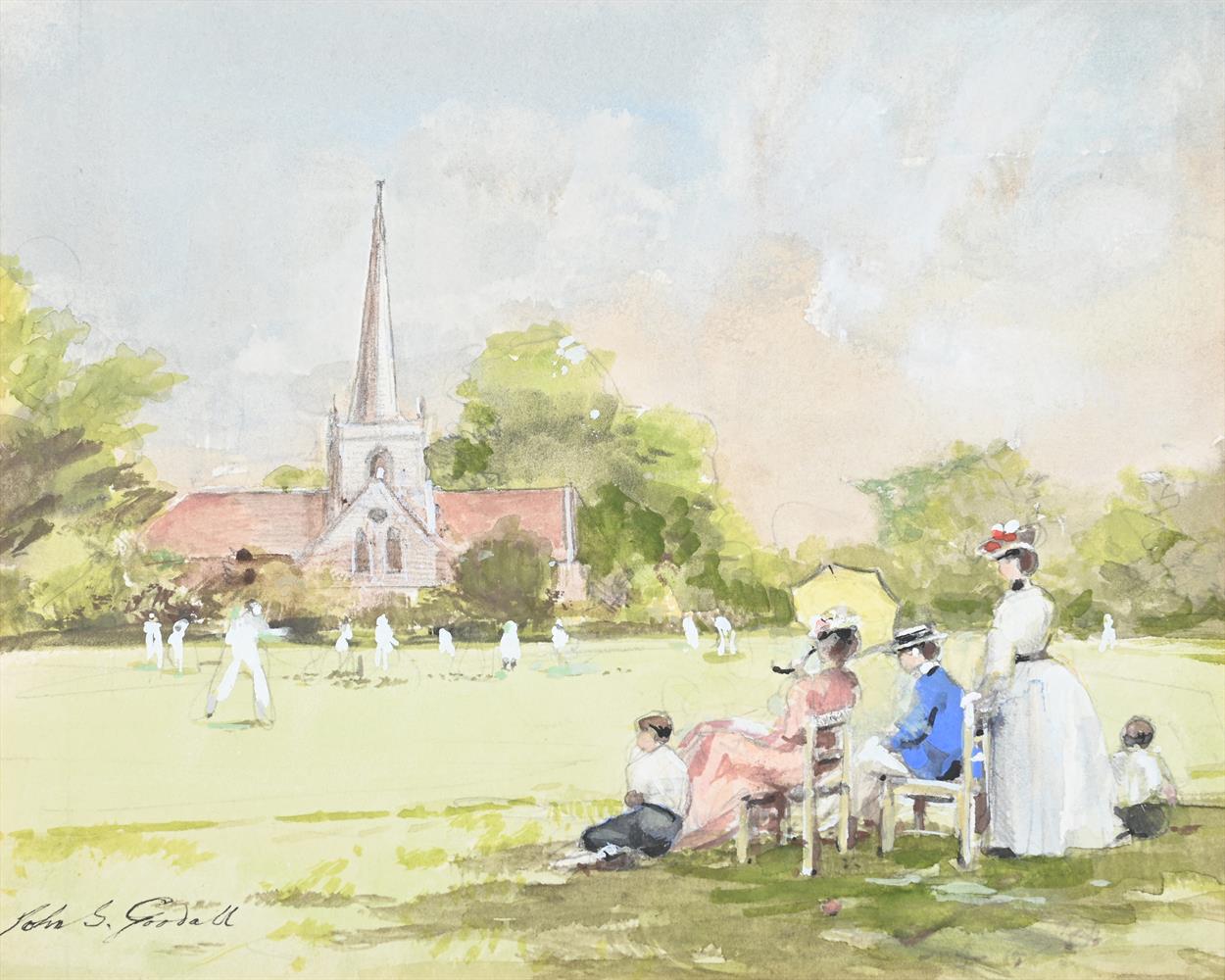 λ JOHN STRICKLAND GOODALL (BRITISH 1908-1996), THE CRICKET MATCH