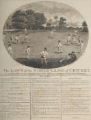 JOHN WALLIS (BRITISH 1783-1814), THE LAWS OF THE NOBLE GAME OF CRICKET