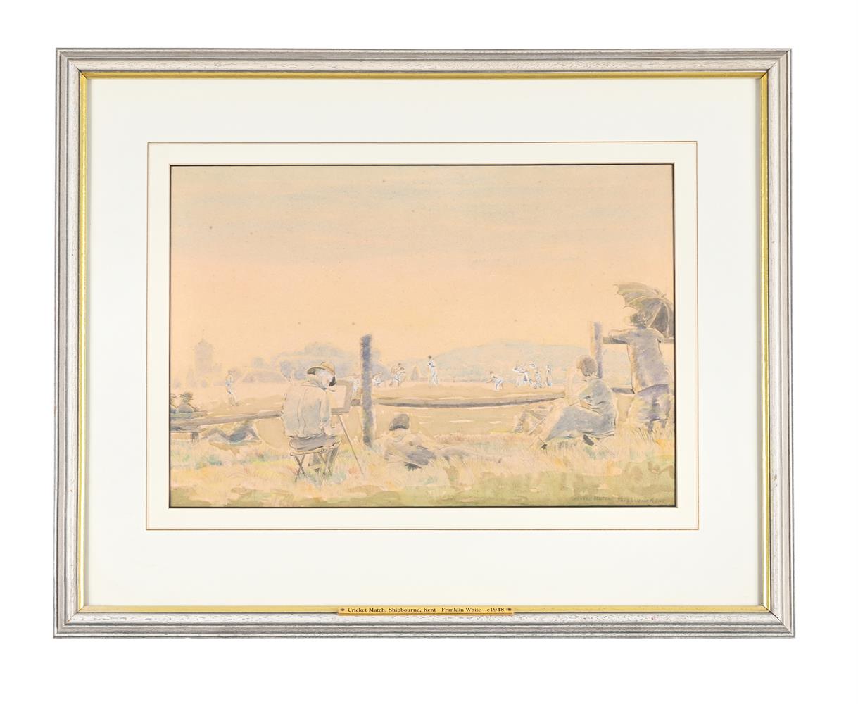 λ FRANKLIN WHITE (AUSTRALIAN 1892-1975)CRICKET MATCH AT SHIPBOURNE - Image 2 of 3
