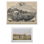FRENCH SCHOOL (19TH CENTURY), LE JEU DE CRIQUET; TOGETHER WITH ANOTHER (2)