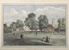 BRITISH SCHOOL (19TH CENTURY), WINCHESTER COLLEGE FROM MEADS
