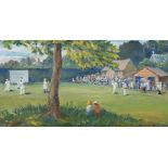 λ HERMIONE HAMMOND (BRITISH 1910 - 2005), CRICKET AT KIDLINGTON