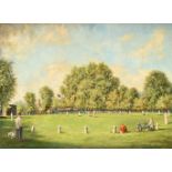 λ NORMAN A OLLEY (BRITISH 1908 - 1996), EAST MOLESEY CRICKET CLUB