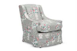 A 'SMOKERS' ARMCHAIR, BY VEERE GRENNEY ASSOCIATES