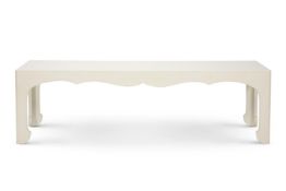 A WHITE LACQUER COFFEE TABLE, BY VEERE GRENNEY