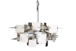 GAETANO SCIOLARI (ITALIAN, 1927-1994), A 'CUBIC' CHANDELIER, SECOND HALF 20TH CENTURY
