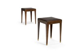 A PAIR OF COPPER STOOLS, LATE 20TH CENTURY