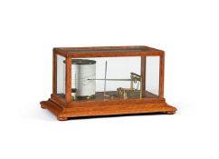 AN OAK CASED BAROGRAPH