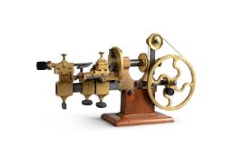 Y A SWISS BRASS AND STEEL CLOCKMAKER’S UNIVERSAL MANDREL LATHE