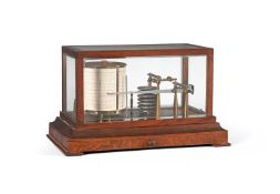 AN OAK CASED BAROGRAPH