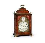 A GEORGE III BRASS MOUNTED MAHOGANY TABLE/BRACKET CLOCK