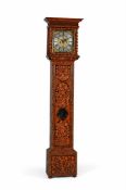 A WILLIAM III WALNUT AND FLORAL MARQUETRY EIGHT-DAY LONGCASE CLOCK