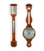 Y TWO MERCURY WALL BAROMETERS
