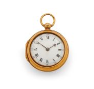 A GEORGE I GOLD PAIR-CASED VERGE POCKET WATCH