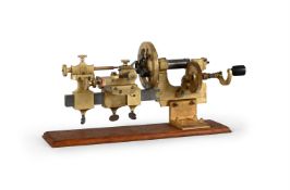 Y A SWISS BRASS AND STEEL CLOCKMAKER’S UNIVERSAL MANDREL LATHE