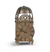 A WILLIAM AND MARY BRASS LANTERN CLOCK