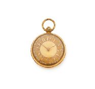 A GEORGE IV 18CT GOLD VERGE POCKET WATCH
