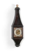 AN IMPORTANT GEORGE I/II EBONISED MERCURY WHEEL BAROMETER