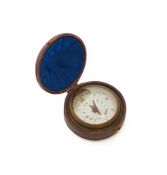 A REGENCY PORTER PATTERN MAGNETIC POCKET COMPASS SUNDIAL