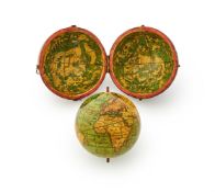A FINE REGENCY 2.75 INCH TERRESTRIAL POCKET GLOBE