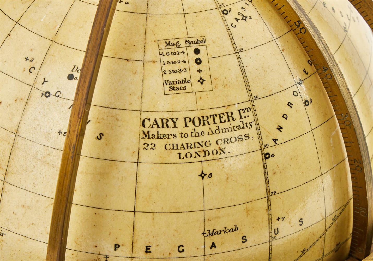 AN ENGLISH 5.5 INCH CELESTIAL NAVIGATIONAL 'STAR' GLOBE - Image 2 of 3
