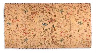 AN UNUSUAL PORTUGUESE COLONIAL NEEDLEWORK PANEL, 18TH CENTURY