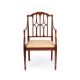 A PAIR OF EDWARDIAN CARVED SATINWOOD OPEN ARMCHAIRS, IN GEORGE III STYLE, CIRCA 1900 - Image 1 of 3