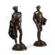 ENGLISH SCHOOL, A RARE PAIR OF BRONZE FIGURES OF STANDING JOCKEYS, 19TH CENTURY - Image 2 of 5