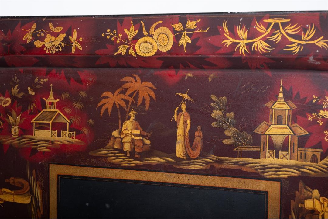 A VICTORIAN CHINOISERIE PAPIER MACHE TRAY, CIRCA 1860 - Image 3 of 3