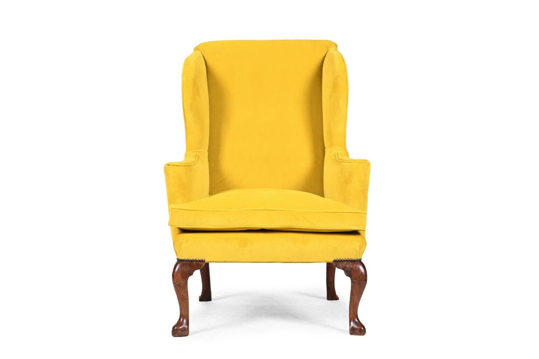 A GEORGE I WALNUT WING ARMCHAIR, CIRCA 1720 - Image 2 of 3
