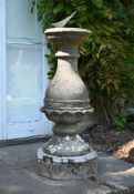 A COMPOSITION STONE SUNDIAL, 20TH CENTURY