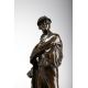 ENGLISH SCHOOL, A RARE PAIR OF BRONZE FIGURES OF STANDING JOCKEYS, 19TH CENTURY - Image 4 of 5