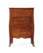 Y A LOUIS XV KINGWOOD AND PARQUETRY MINIATURE COMMODE, CIRCA 1765