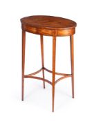 Y A GEORGE III SATINWOOD AND TULIPWOOD BANDED OCCASIONAL TABLE, CIRCA 1790