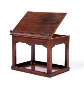 A GEORGE III MAHOGANY MINIATURE ARCHITECT'S TABLE, CIRCA 1760