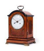 A GEORGE III SATINWOOD REPEATING BRACKET CLOCK CIRCA 1805, ELLICOTT & COMPANY