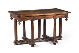 A FRENCH WALNUT TABLE, LATE 16TH CENTURY AND LATER