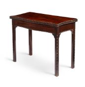 A GEORGE III CARVED MAHOGANY TEA TABLE, CIRCA 1760