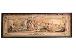 A FRENCH TAPESTRY PANEL 'JEUX D'ENFANTS', POSSIBLY BEAUVAIS, MID 18TH CENTURY