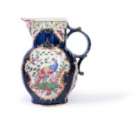 A WORCESTER BLUE-SCALE-GROUND JUG, CIRCA 1770