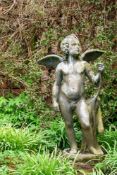 A LEAD FIGURE OF CUPID, IN THE MANNER OF CROWTHER, EARLY 20TH CENTURY