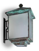 A LARGE EXTERNAL WALL LIGHT, MID 20TH CENTURY