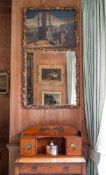 A CARVED GILTWOOD 'TRUMEAU' PIER MIRROR, IN GEORGE III STYLE