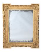 A GEORGE II CARVED GILTWOOD AND GESSO 'KIT-KAT' MIRROR, CIRCA 1755