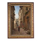 THEODORE DAVID (FRENCH 1848-1915), A STREET IN LE MANS