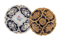 A MEISSEN RELIEF-MOULDED PLATE, SECOND HALF 20TH CENTURY