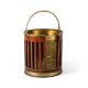 A GEORGE III MAHOGANY AND BRASS PLATE BUCKET AND LINER, SECOND HALF 18TH CENTURY - Image 1 of 3
