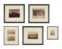 A SET OF ELEVEN FRAMED AND GLAZED TRAVEL PHOTOGRAPHS