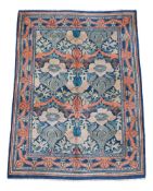 A WOVEN CARPET, IN ARTS & CRAFT STYLE, PROBABLY LATE 20TH CENTURY OR EARLY 21ST CENTURY